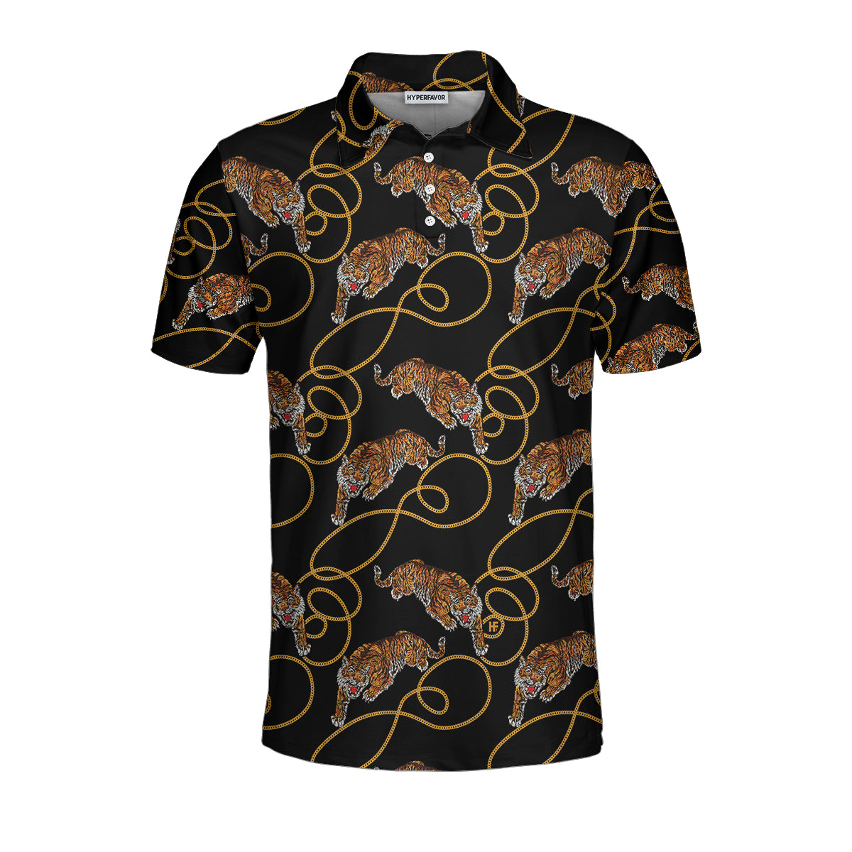 Tiger Line Polo Shirt, Cool Tiger Polo Shirt For Men, Tiger Shirt Short Sleeve, Gift For Tiger Lover