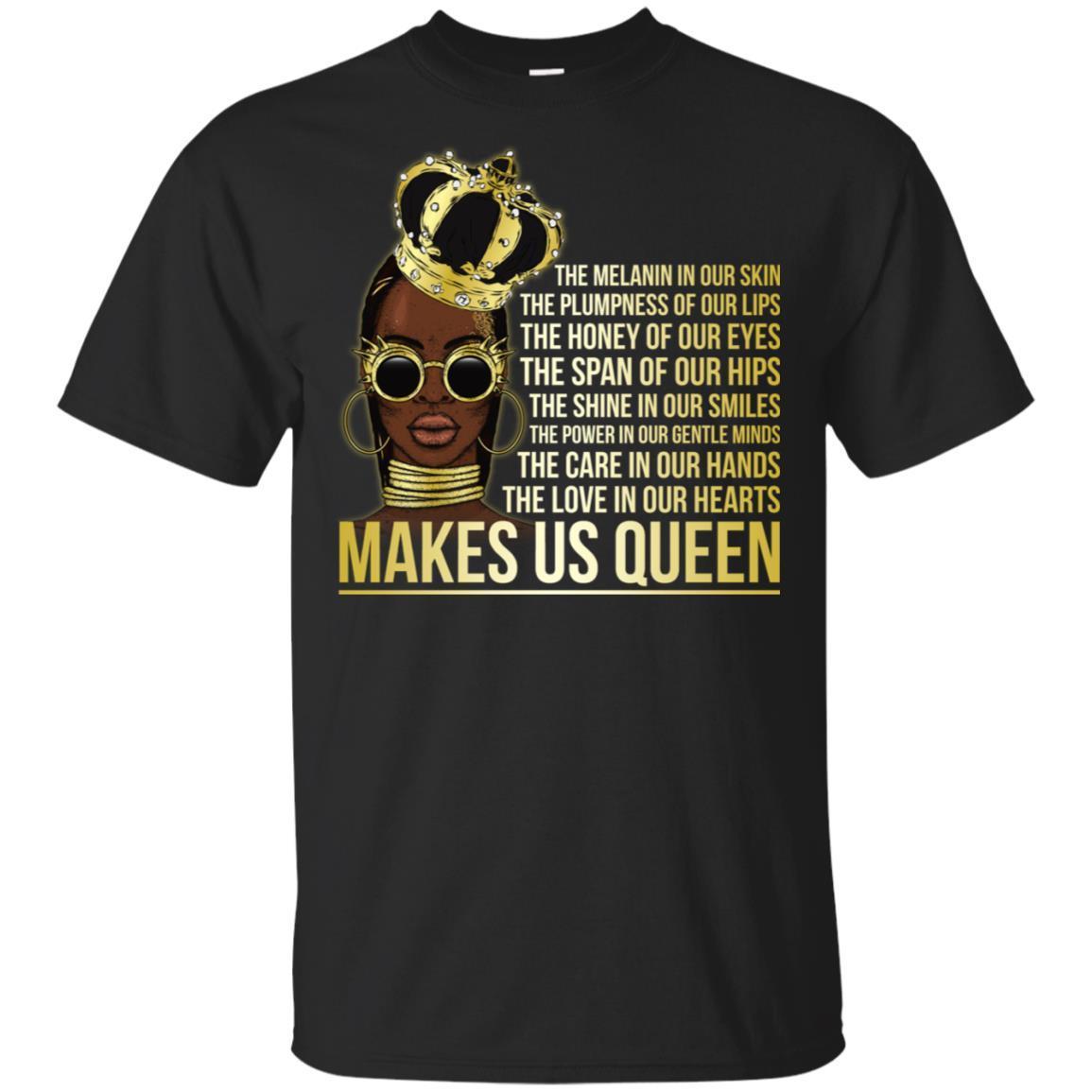 The Love In Our Hearts Makes Us Queen T-Shirt African American Apparel