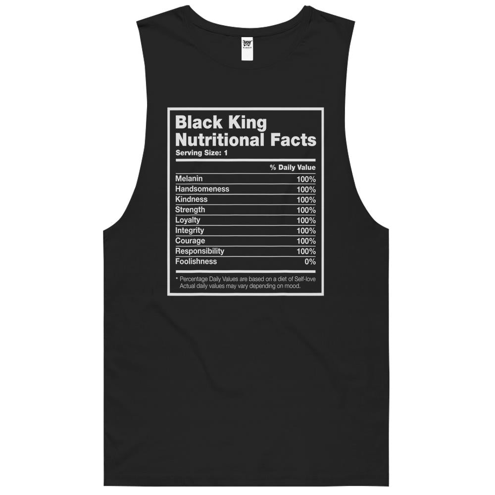 Nutritional Facts Shirt, Nutritional Facts Tank Top, Black King Nutrition Facts Shirt, Black King Nutritional Facts Black History Month Tank Top