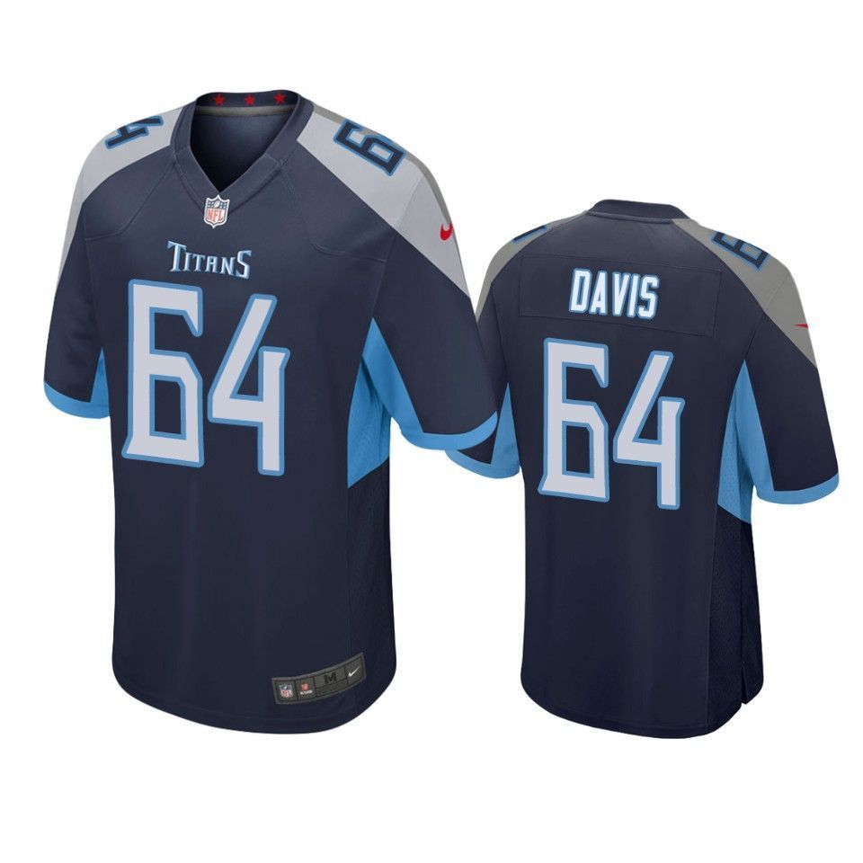 Tennessee Titans Nate Davis 2019 NFL Draft Navy Game Jersey