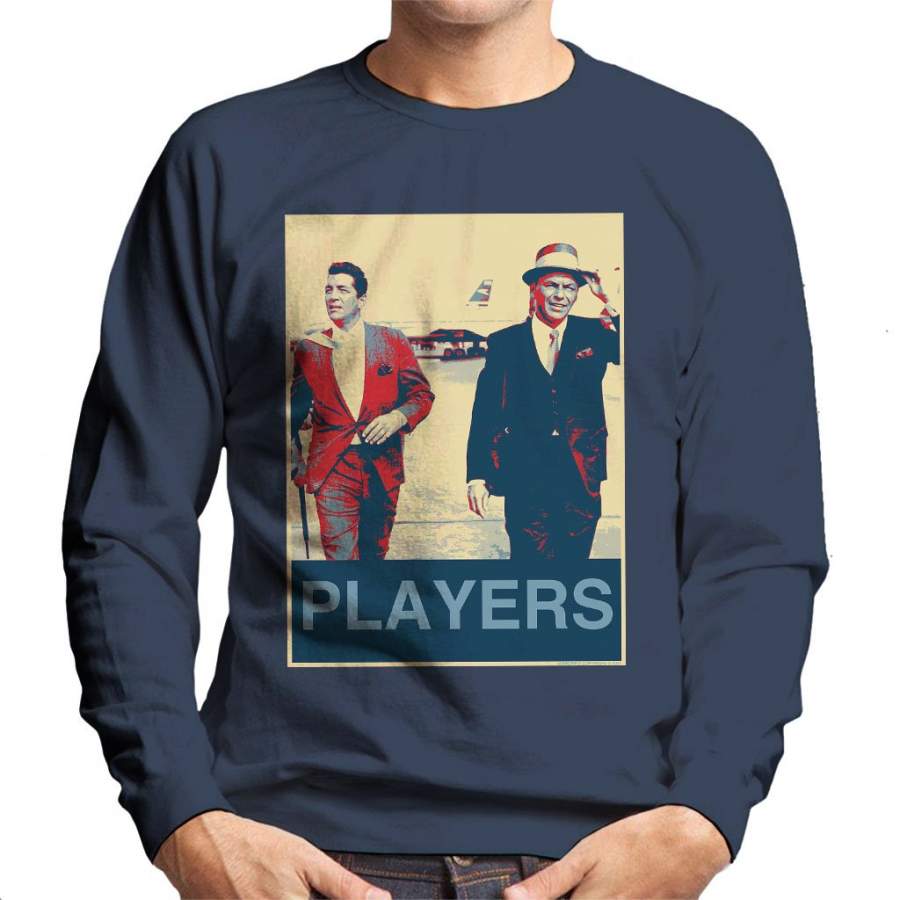 Dean Martin Frank Sinatra Heathrow Airport 1961 Poster Style Men’s Sweatshirt
