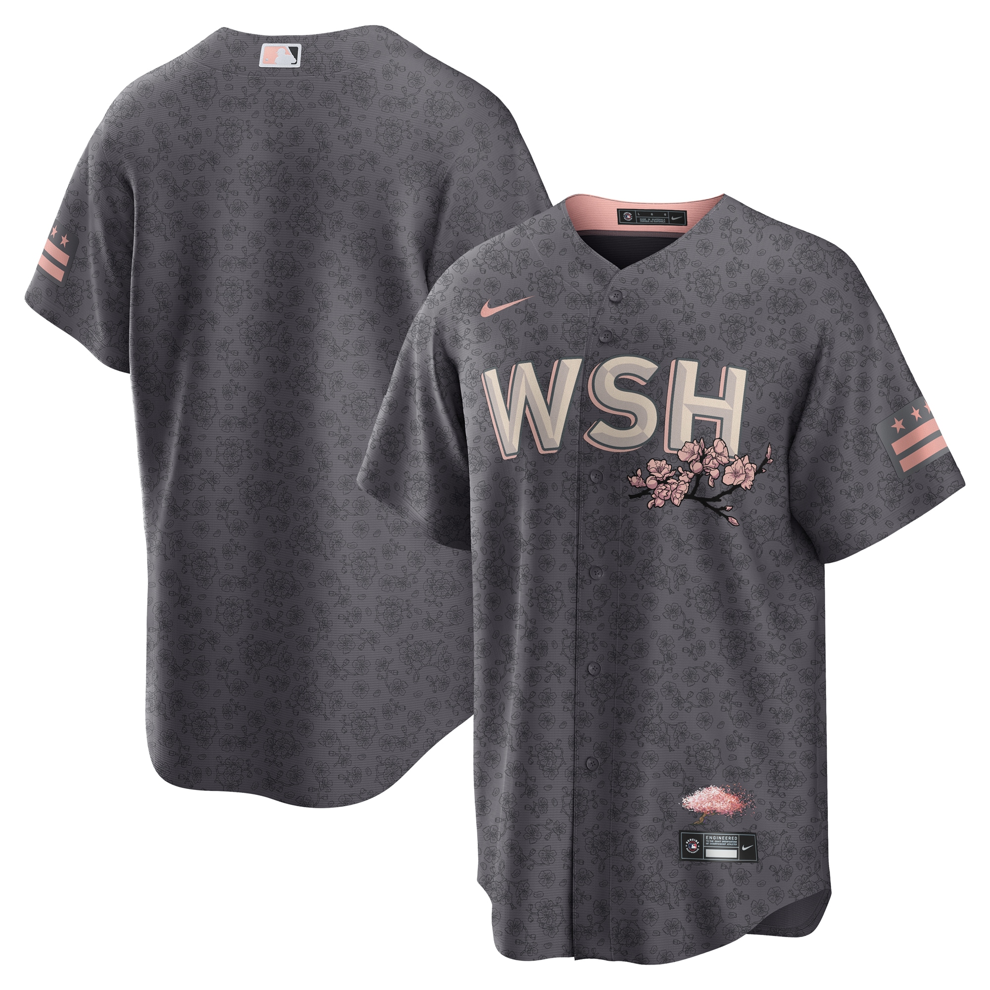 Washington Nationals City Connect Replica Team Jersey – Gray