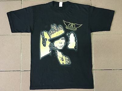 Vtg 90’s Aerosmith 1997 2 Sided T Shirt Tour Hard Glam Rock Band Promo Music 6636