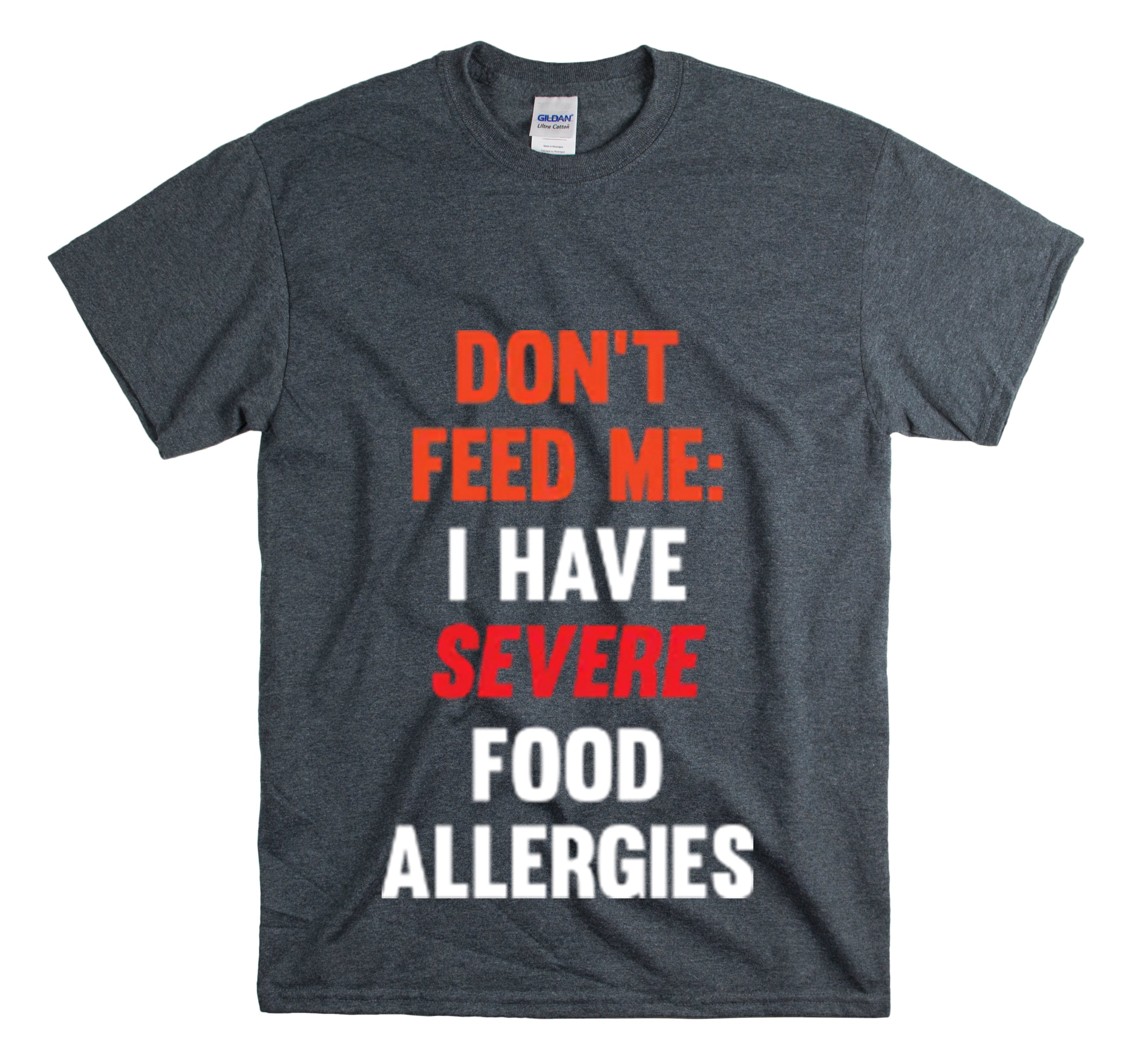 Shirt Funny Severely Food Allergic Empowering Introverts Sensitivity Allergy Dietary T-Shirt Unisex Heavy Cotton Tee