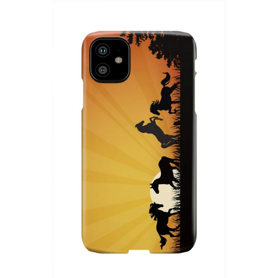 Sunset II Horse Phone Case