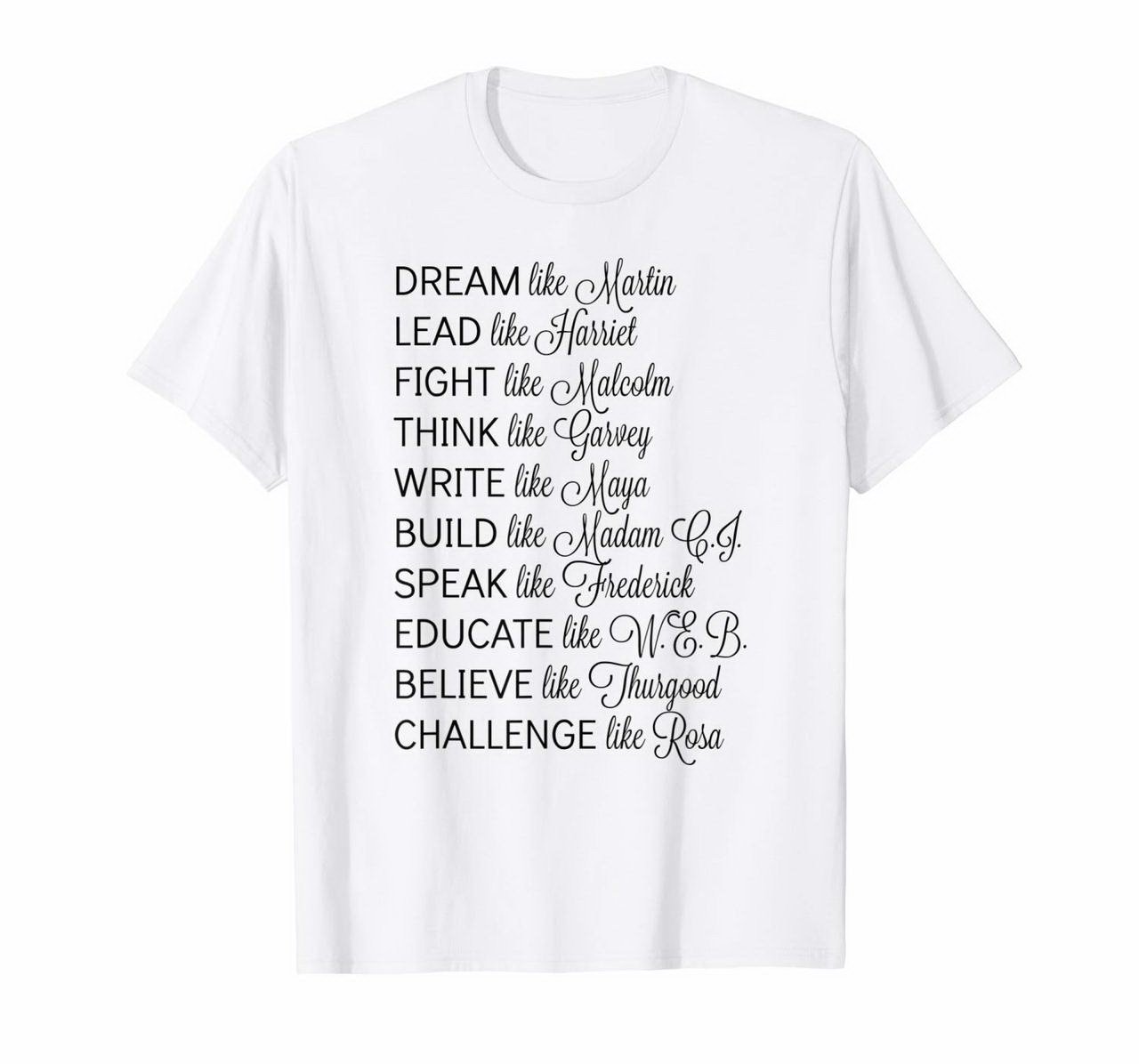 Clothing Black Lives Matter African American Icons T-Shirt 3482