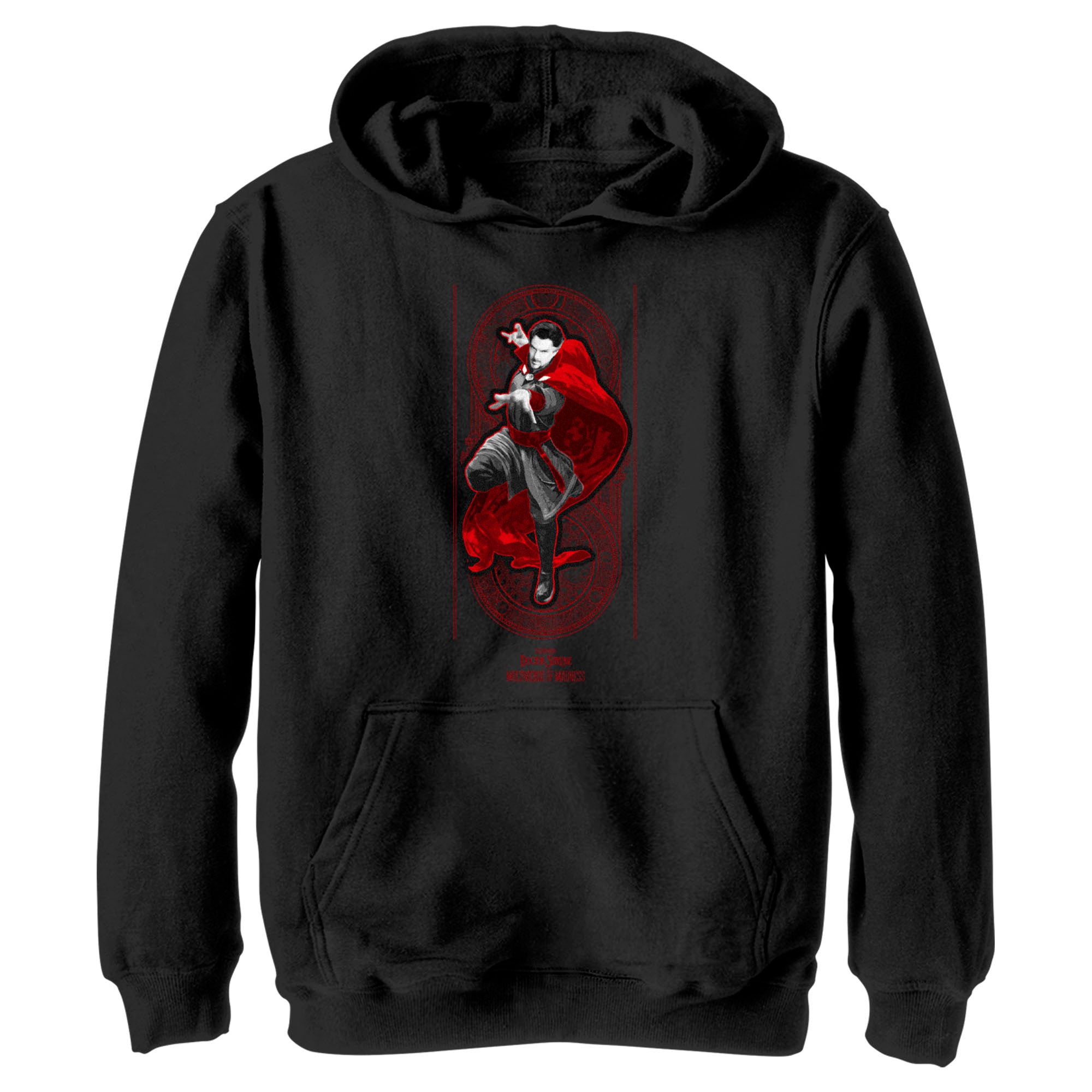 Boy’S Marvel Doctor Strange In The Multiverse Of Madness Red Strange Pull Over Hoodie