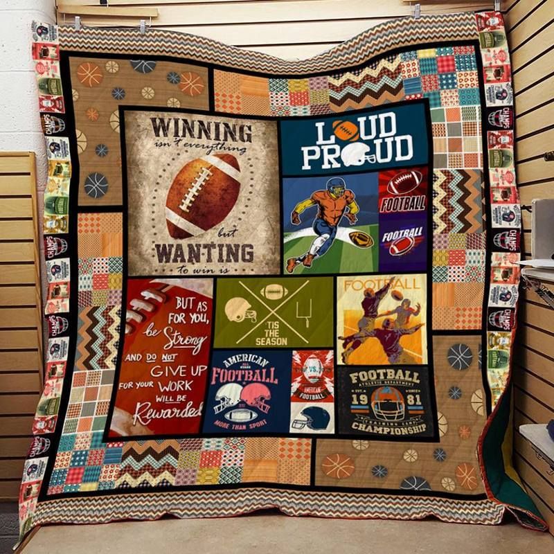 Football Loud Proud 3D Quilt Blanket HGM42