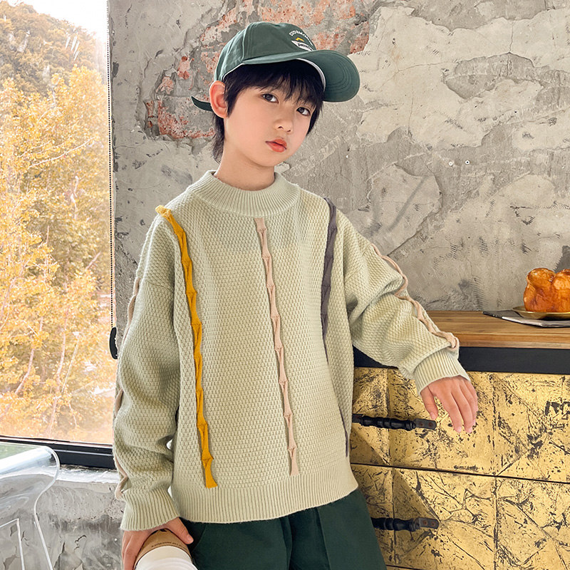 Autumn New Arrivals Old Fashion Boys Sweaters Loose Kids Clothes For Winter Knitted Casual Thick Tops Pullover School Outerwears alx