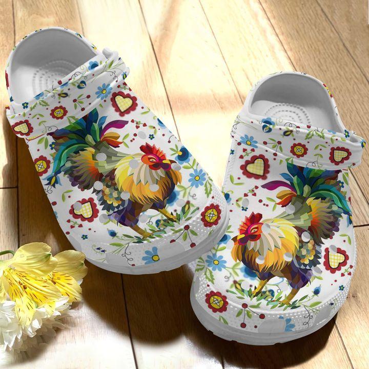 Chicken Personalize Clog, Custom Name, Text, Fashion Style For Women, Men, Kid, Print 3D Chicken In The Garden