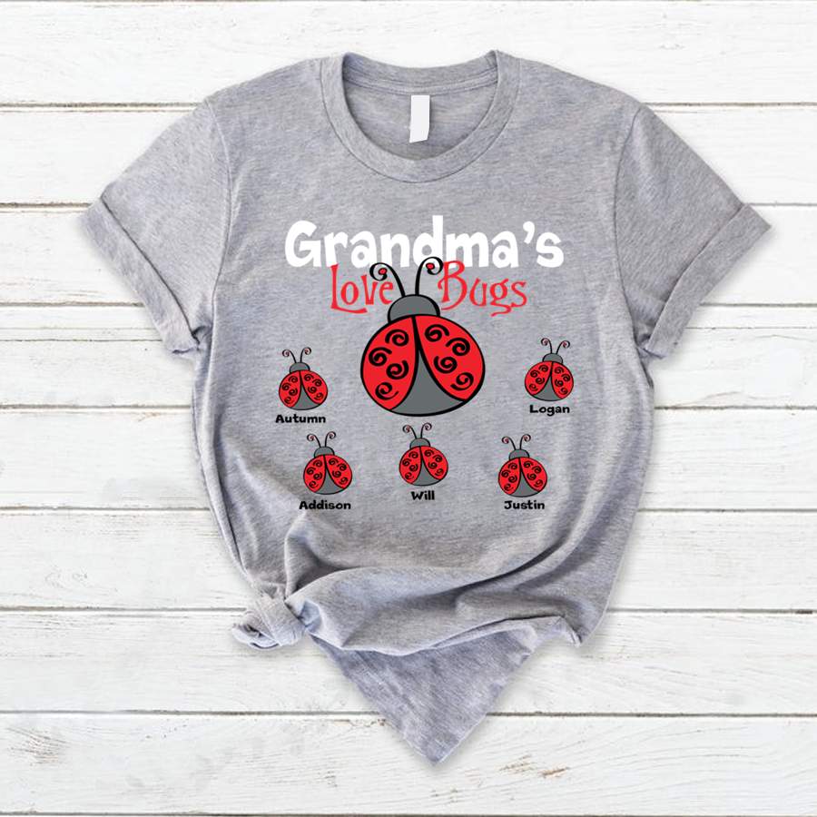 Personalized Grandma’s Love Bugs Shirt