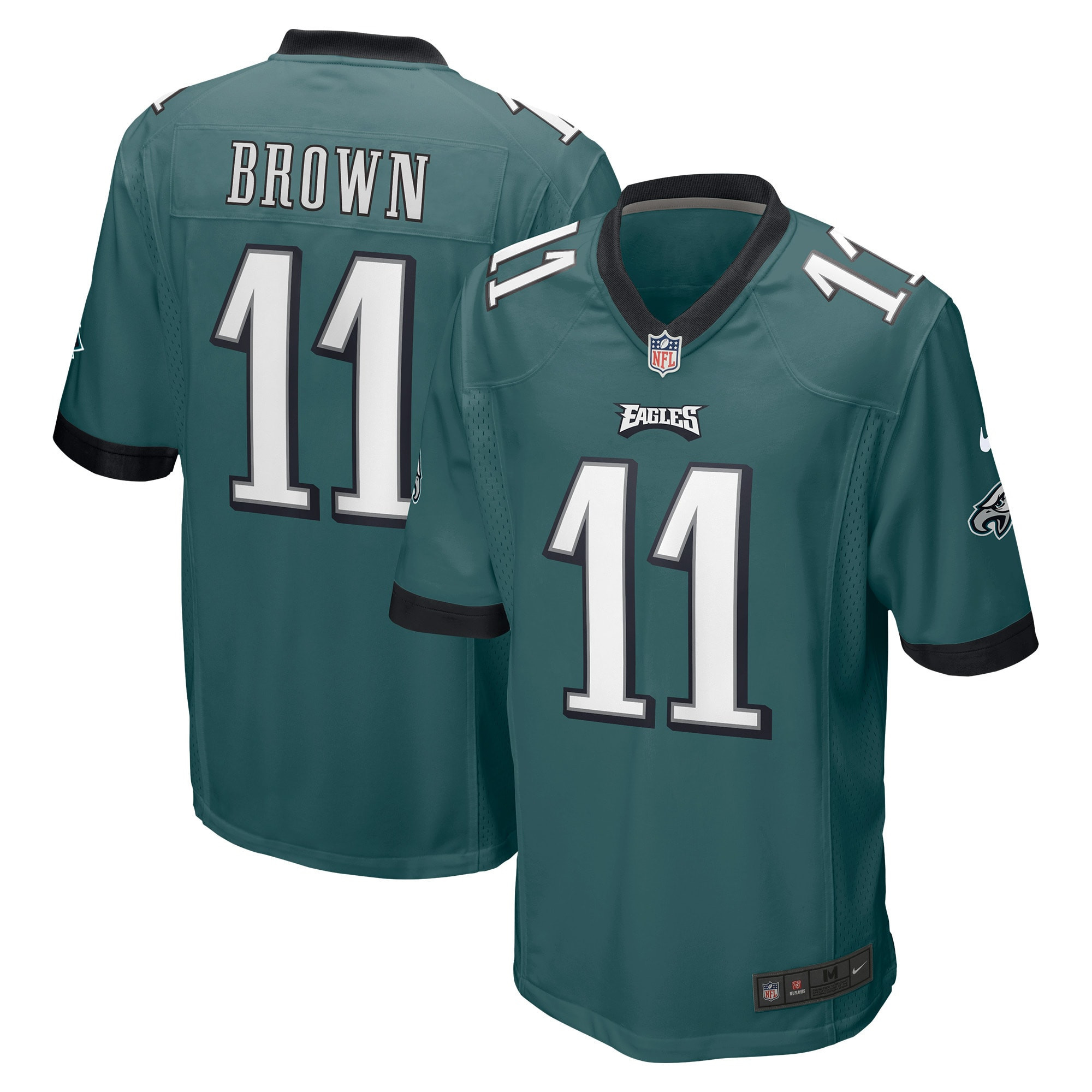 Aj Brown Philadelphia Eagles Player Game Jersey Midnight Green NFL