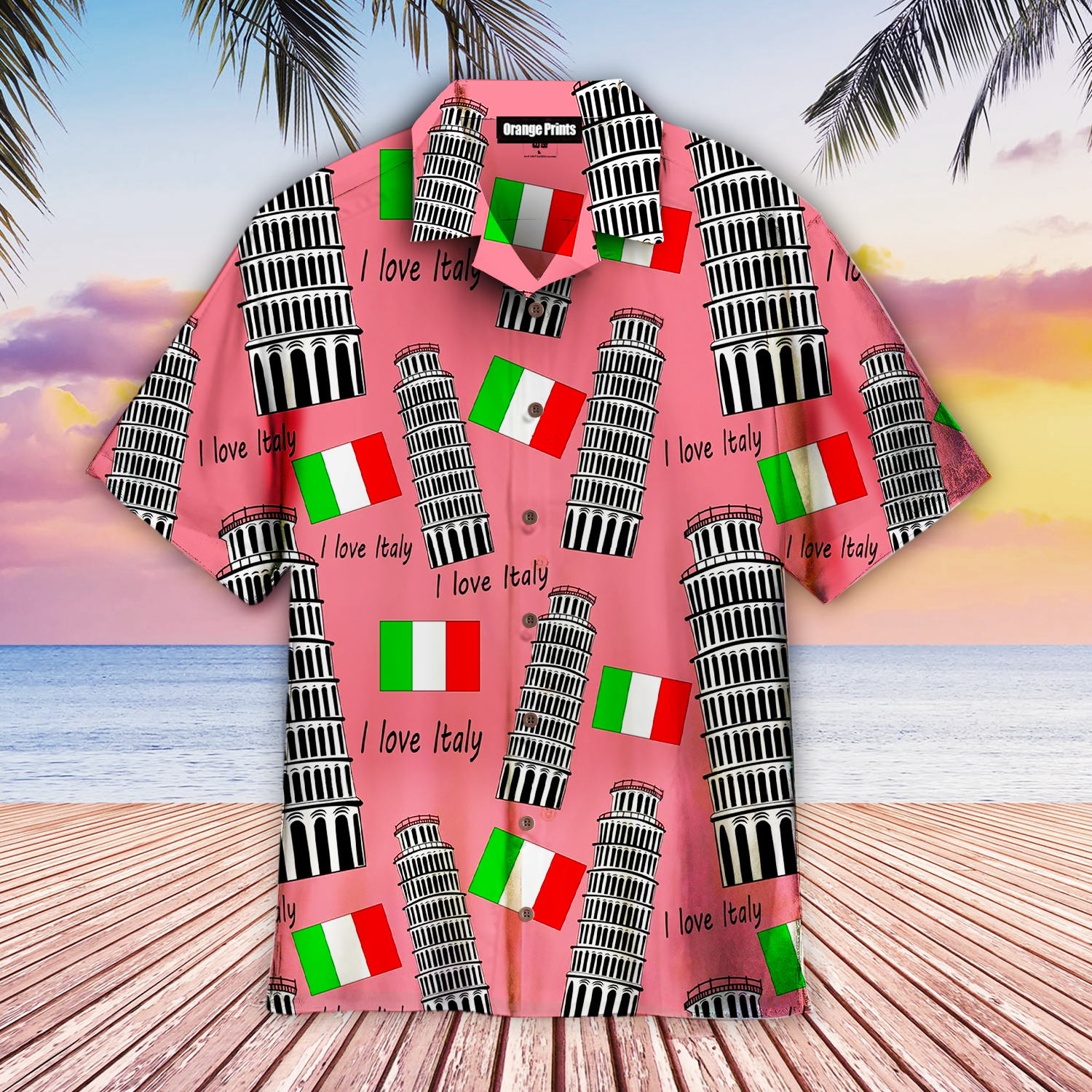 I Love Italy Hawaii Shirt For Men And Women Ha108302