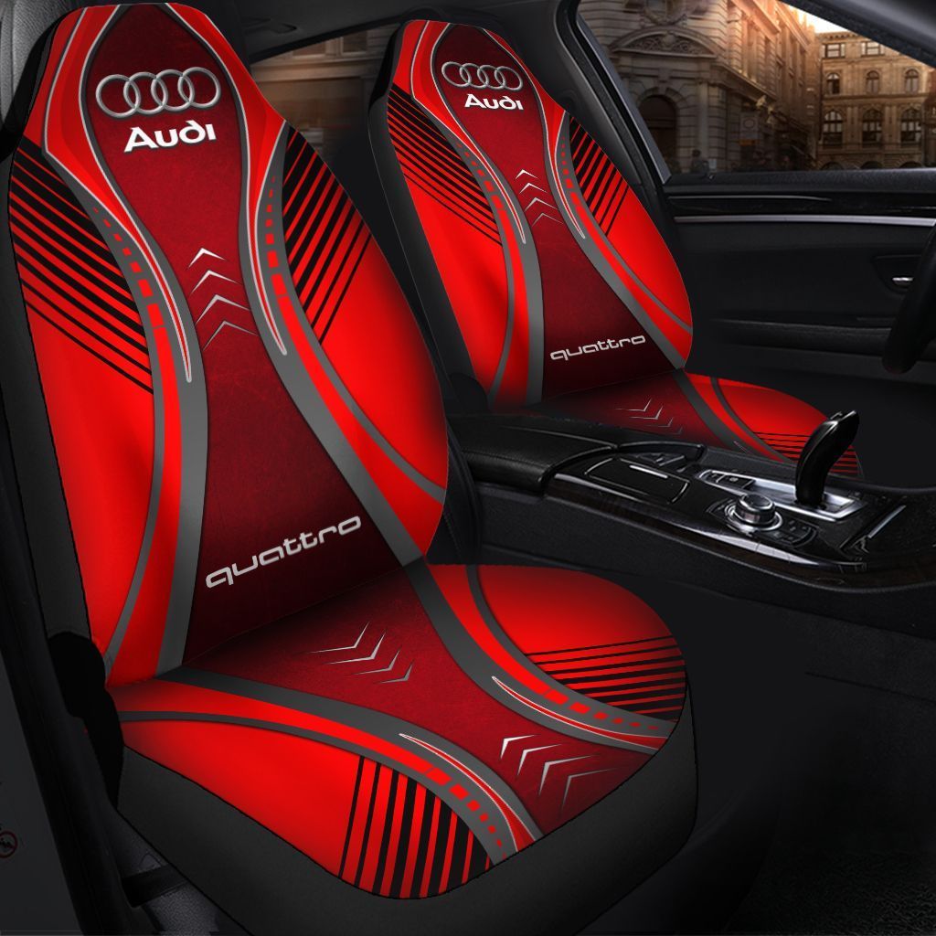 Audi Quattro AN-HL Car Seat Cover (Set of 2) Ver 2 (Red)