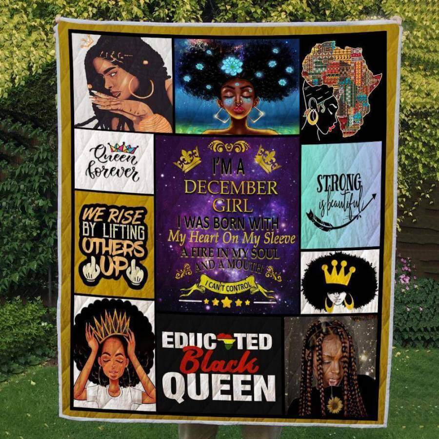 African American Quilt Designs I’m A December Girl Pretty Black Girl Magic African Style Gift Idea 250195