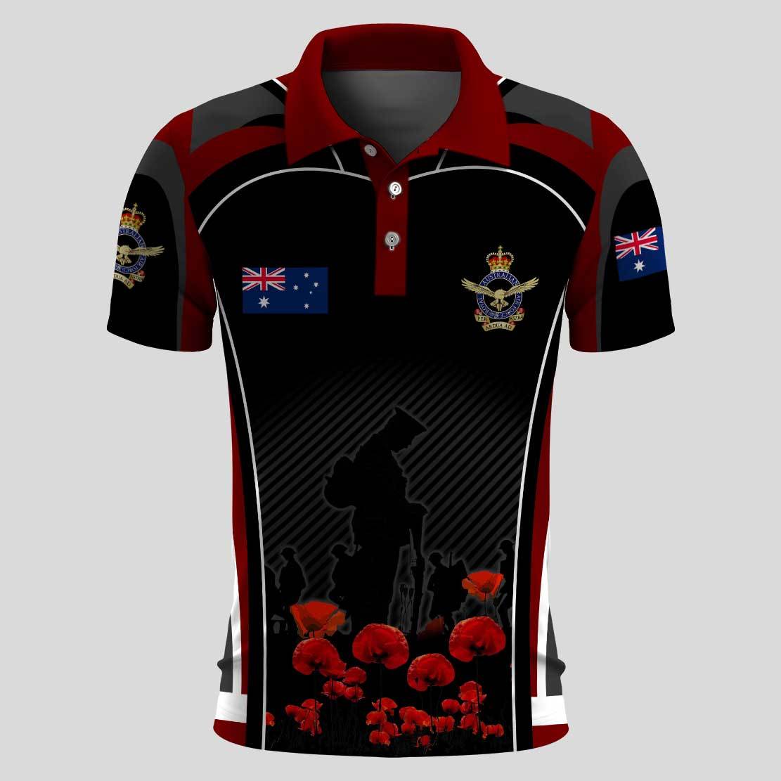 Anzac Polo – Red Puppy Anzac Remembrance Day Lest We Forget Polo Shirt