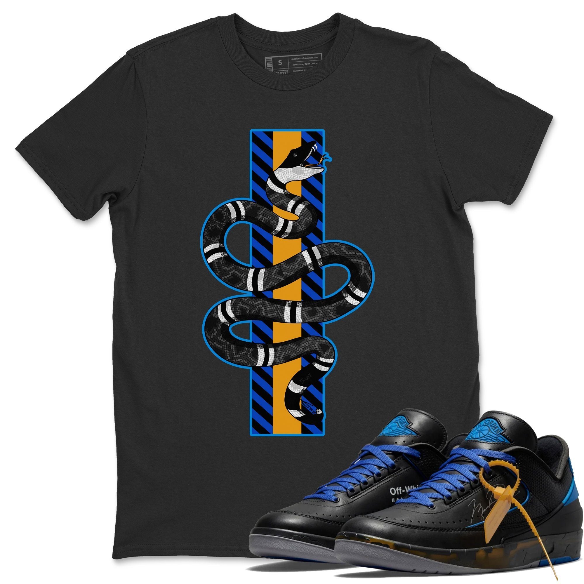 Snake T-Shirt – Air Jordan 2 X Off-White Black Blue