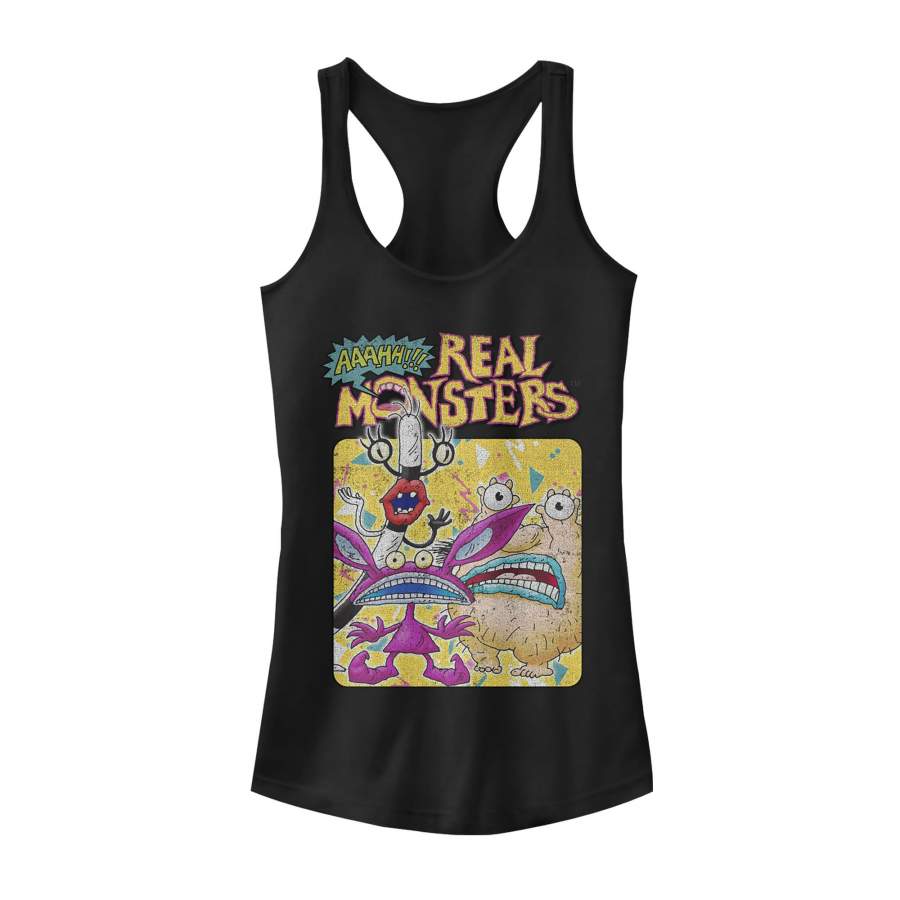 Aaahh!!! Real Monsters Junior’s Character Crew  Racerback Tank