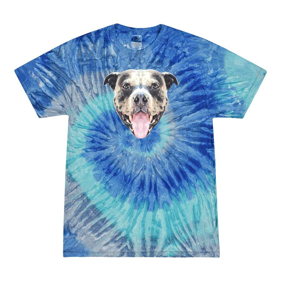 American Pit Bull Terrier Dog Animal Lover Tie-Dye T-Shirt