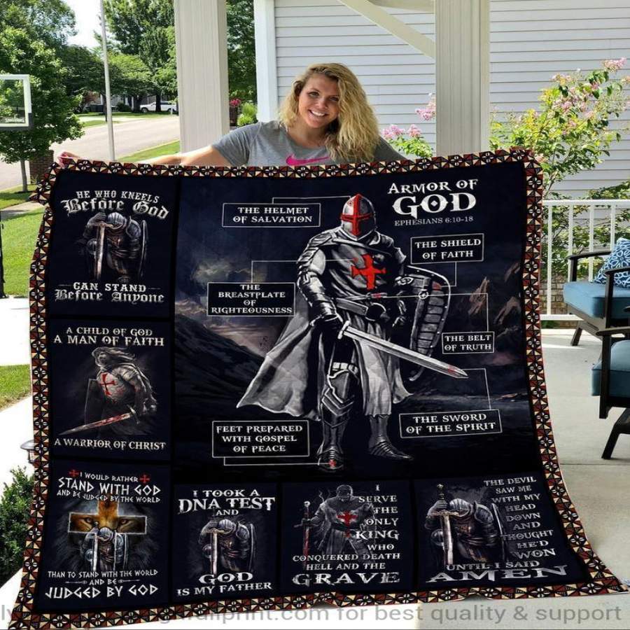 Armor of God Knight Templar Quilt Blanket Blanket and Quilt Blanket HG full armor of god