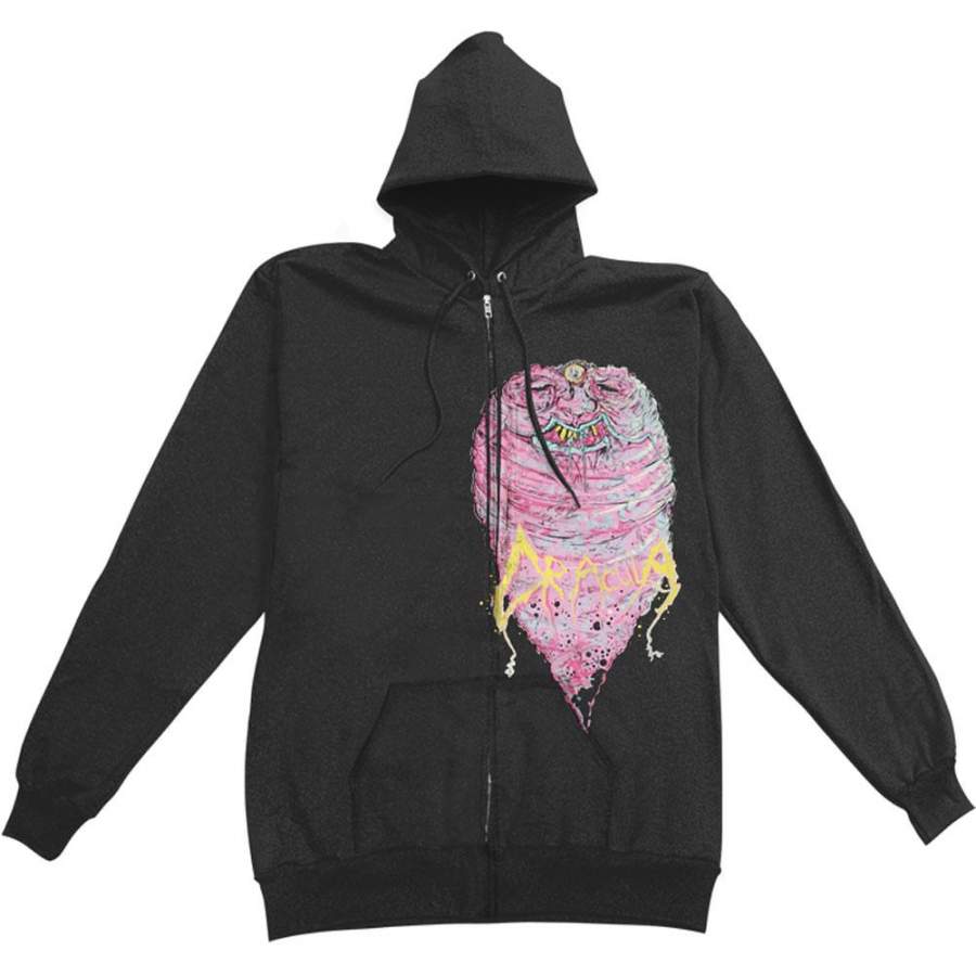 Candy Zippered Hooded Sweatshirt