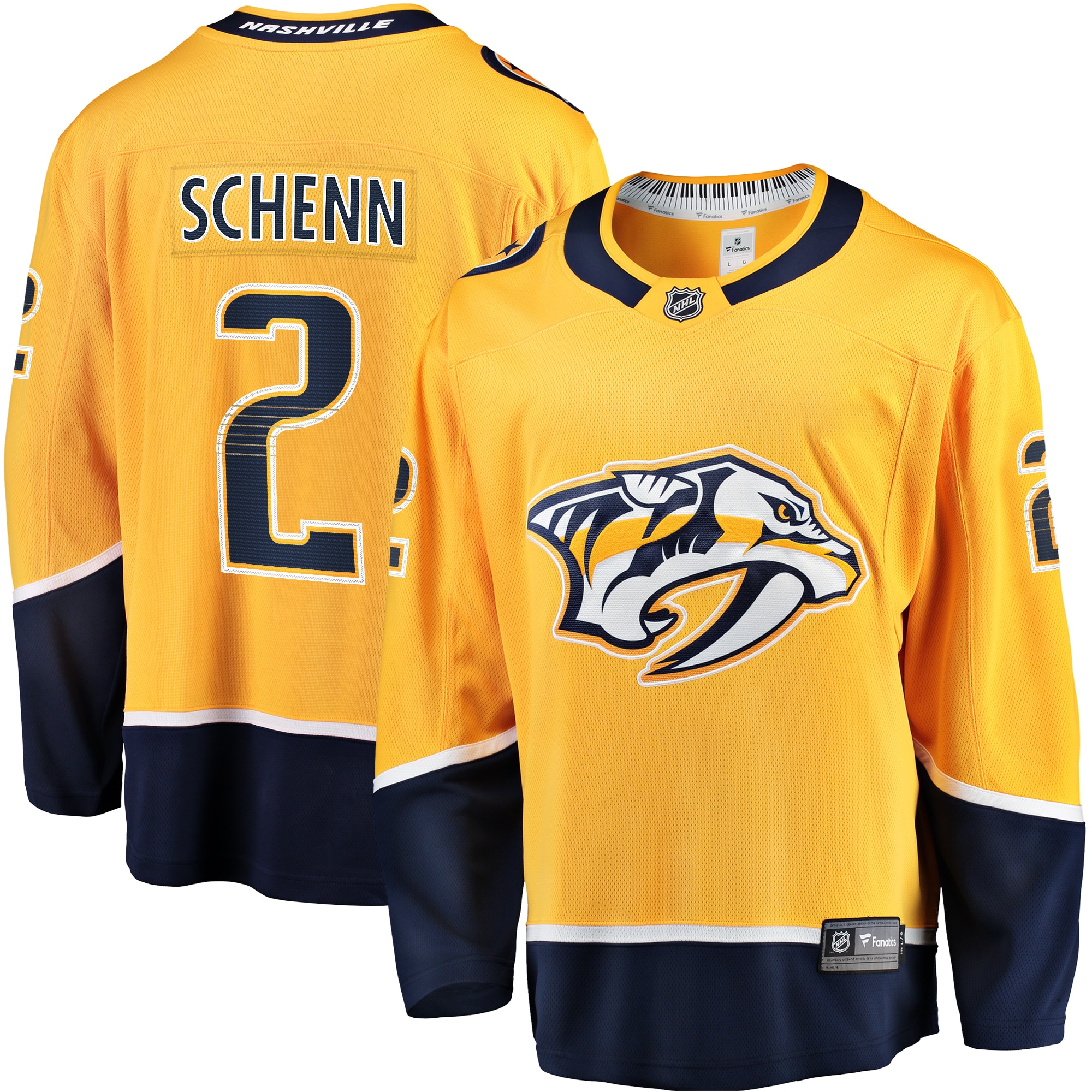 Luke Schenn Nashville Predators Branded Home Breakaway Jersey – Gold