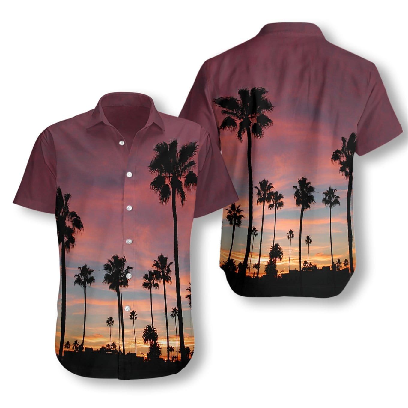 Felacia Sunset Venice Beach Unisex Hawaiian Ha18879