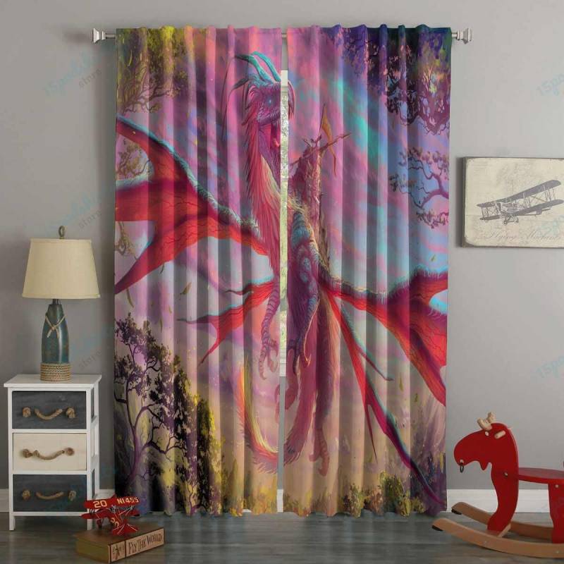 3D Printed Dragon Warrior Style Custom Living Room Curtains