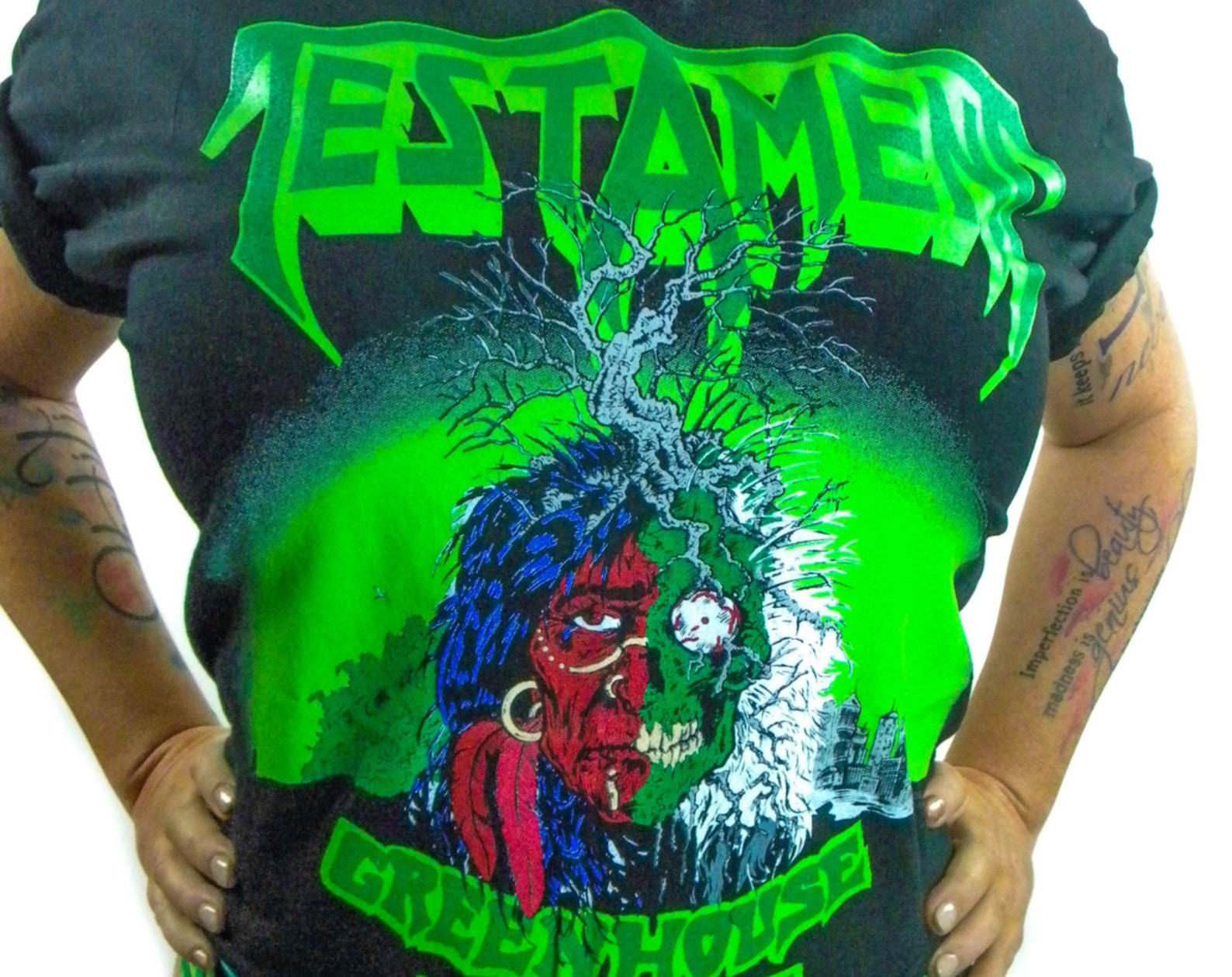 Vintage Testat Shirt 80S Thrash Metal Metallica Slayer Anthrax Iron Maiden Concert Shirt 80S Tee 80S Shirt Metal Punk Rock Metallica Dio