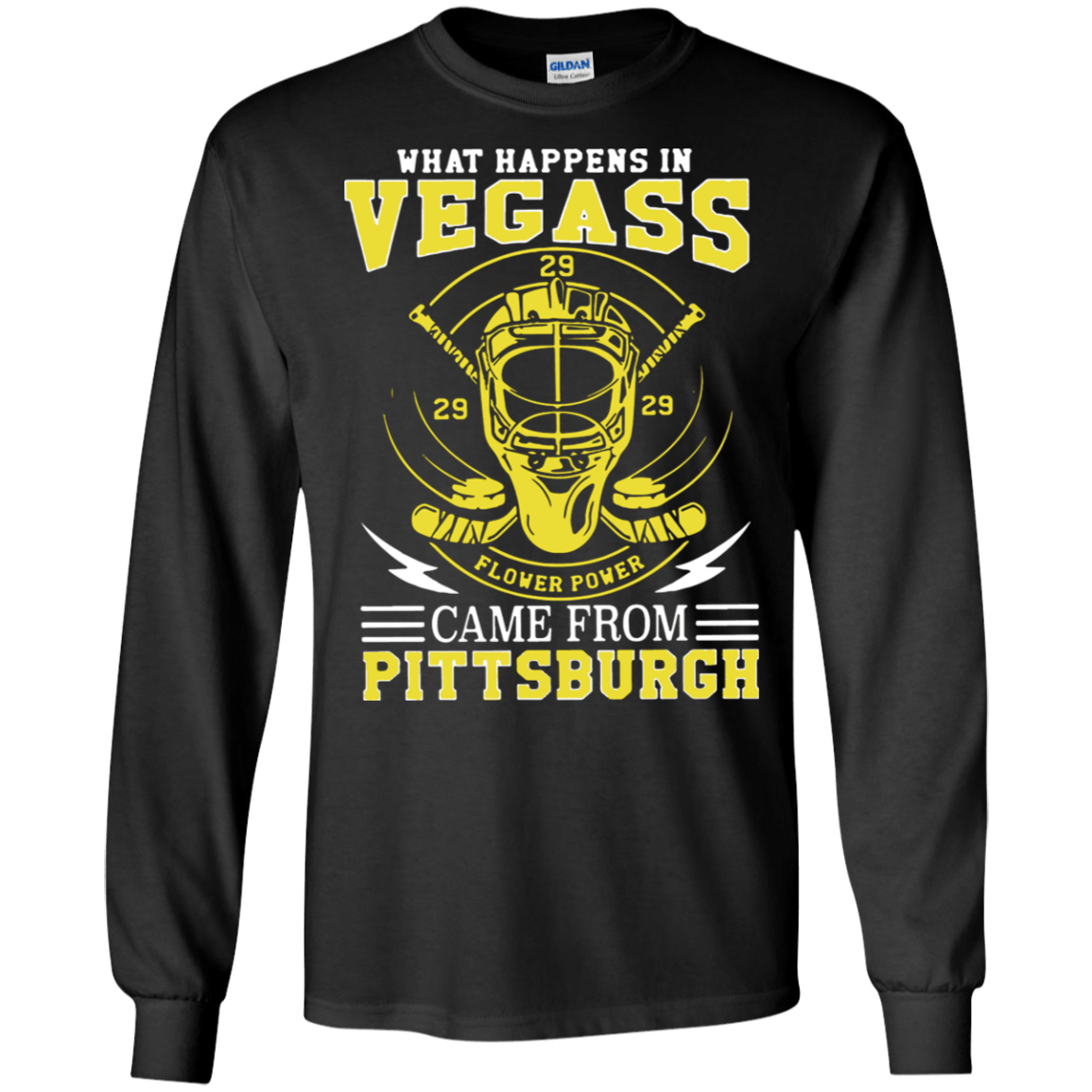 What Happens In Vegas Flower Power Came From Pittsburgh Shirt Ultra Cotton Shirt