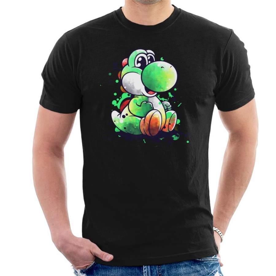 Yoshi Watercolour Super Mario Men’s T-Shirt