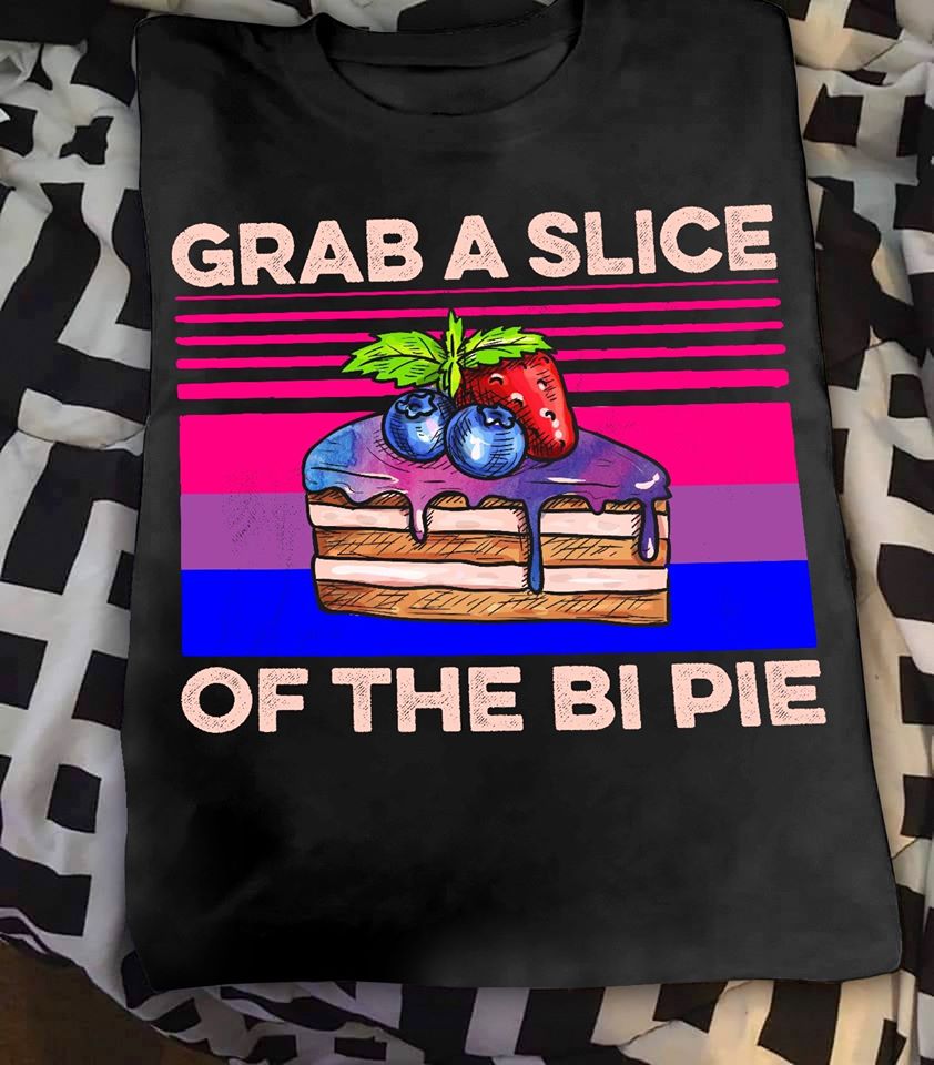 Blueberry Strawberry Cake Grab A Slice Of The Bi Pie Standard Men T-shirt