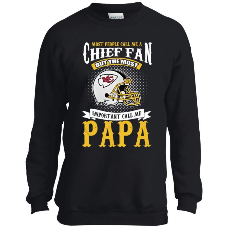 The Most Important Call Me PaPa Chief Fan Youth Kids Sweatshirt