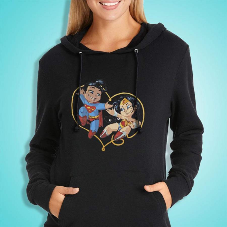 Superman Wonder Woman Cartoon Women’S Hoodie