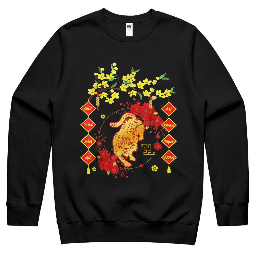 Chuc Mung Nam Moi 2022 Vietnamese Lunar New Year Tiger Crewneck Sweatshirt