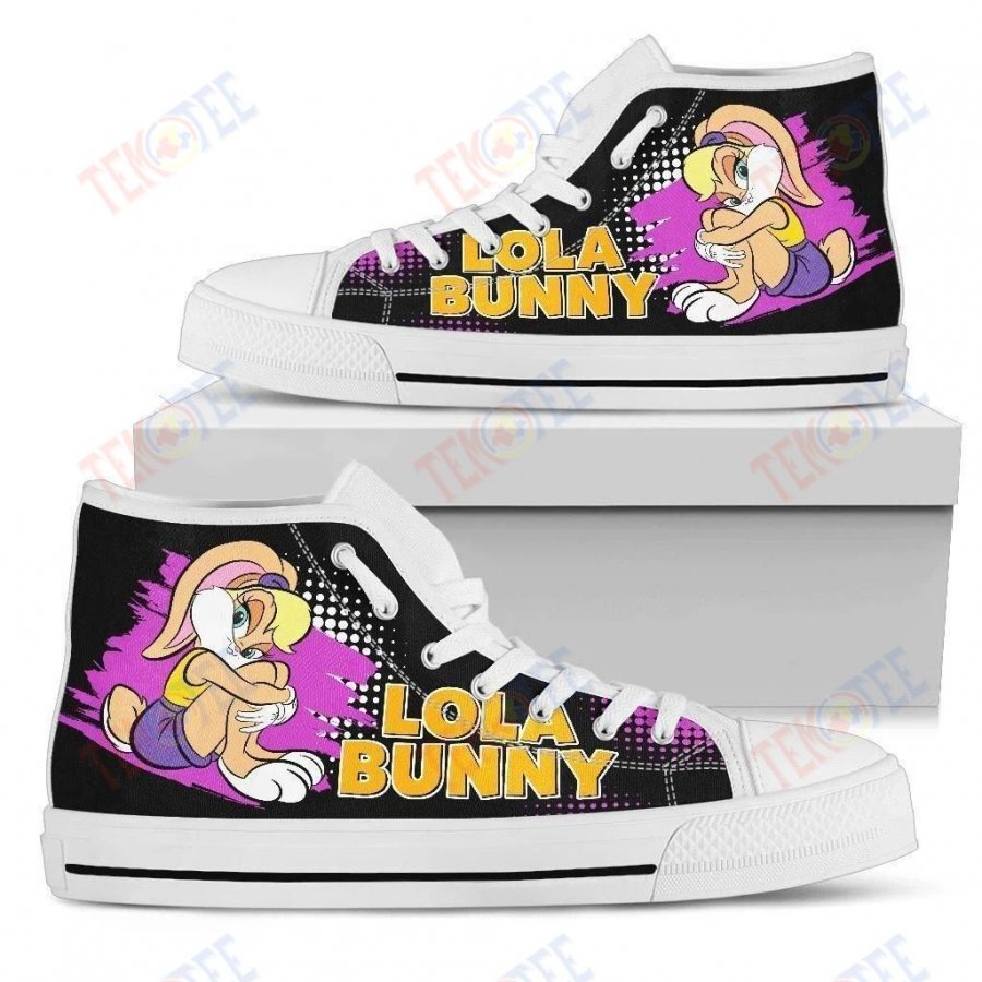 Mens Womens Lola Bunny High Top Convers Shoes Custom Shoes Nice And Comfortable TDT353