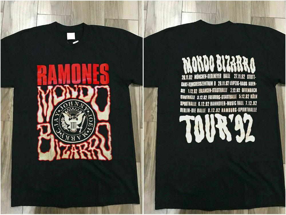 New Rare Ramones Mondo Bizarro Germany 1992 T-Shirt