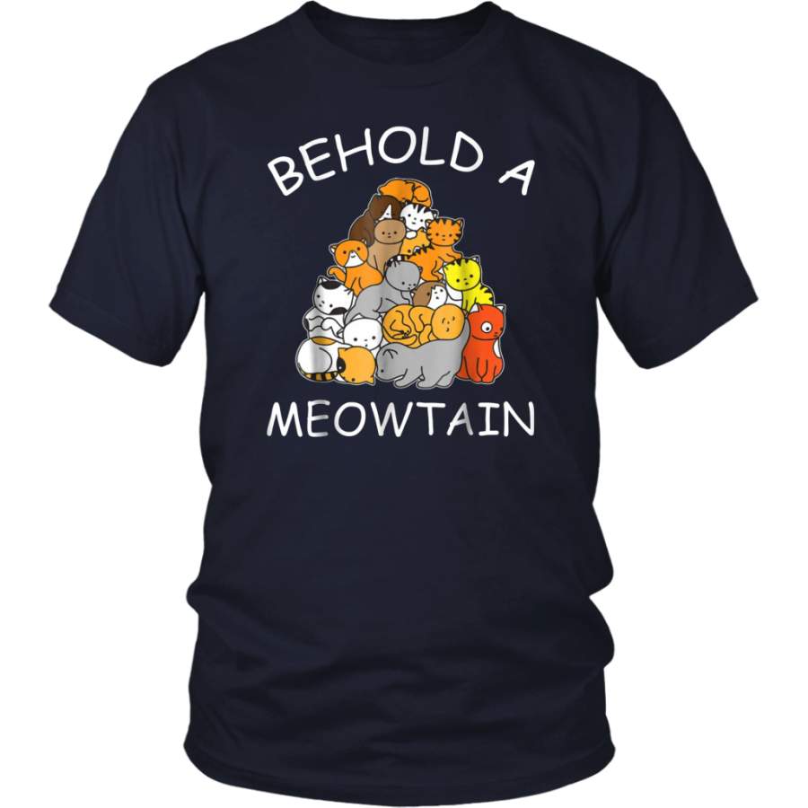 Behold A Meowtain Funny Cat Mountain Gifts Kitten T-Shirt