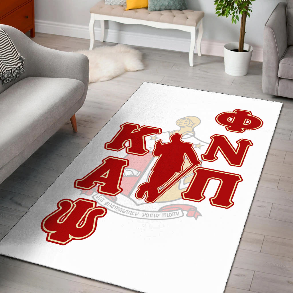 Kappa Alpha Psi Area Rug White Style Lt6