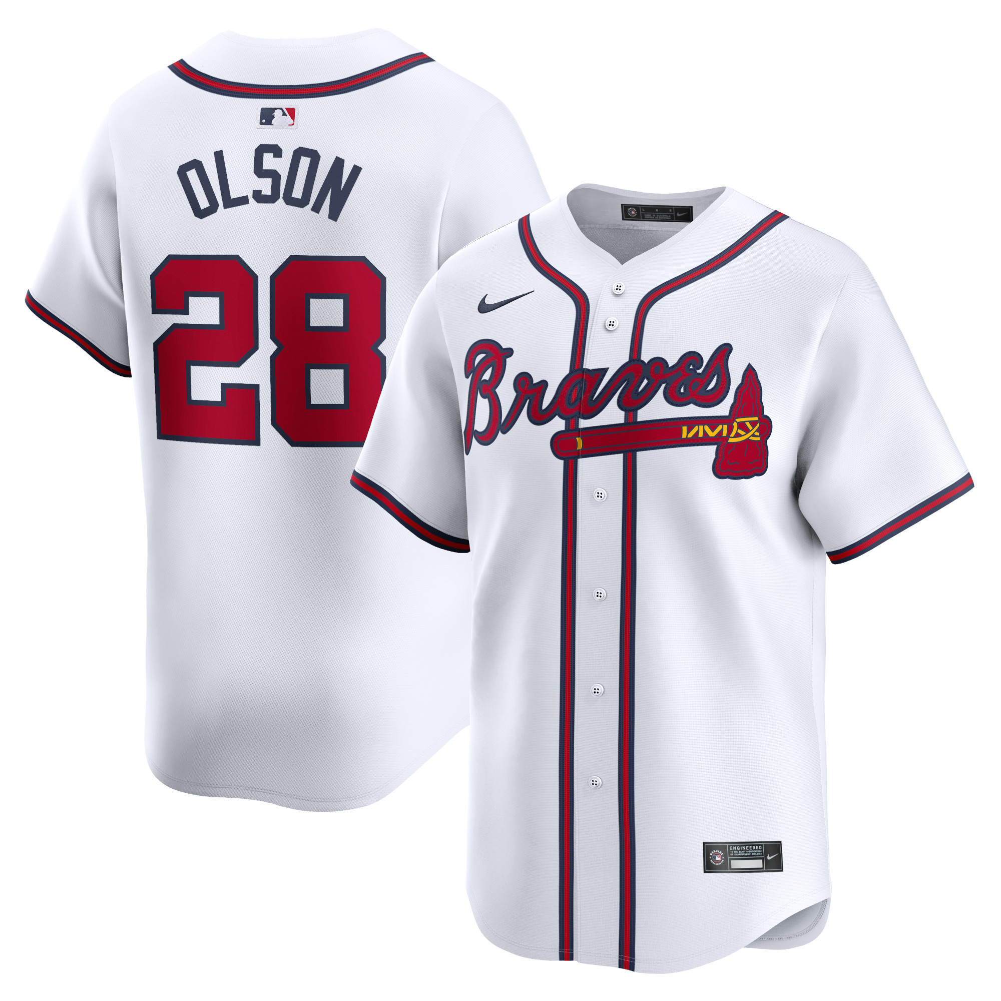 Matt Olson Atlanta Braves Home Limited Player Jersey – White