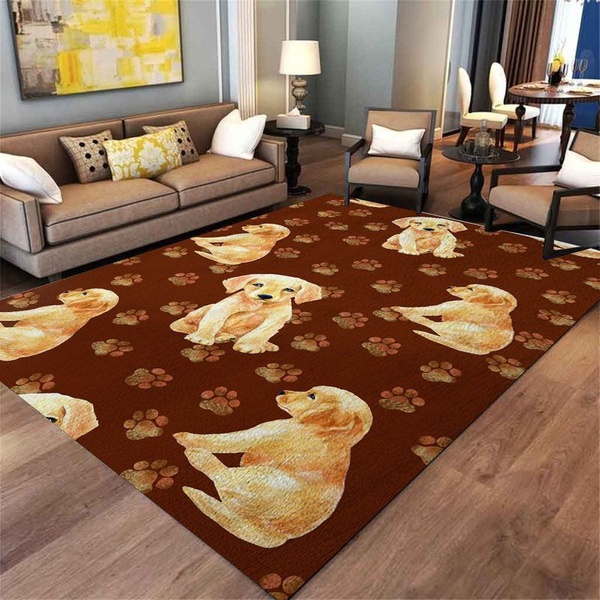 Puppy Retriever Area Rug Living Room Rug Home Decor Floor Decor VH3