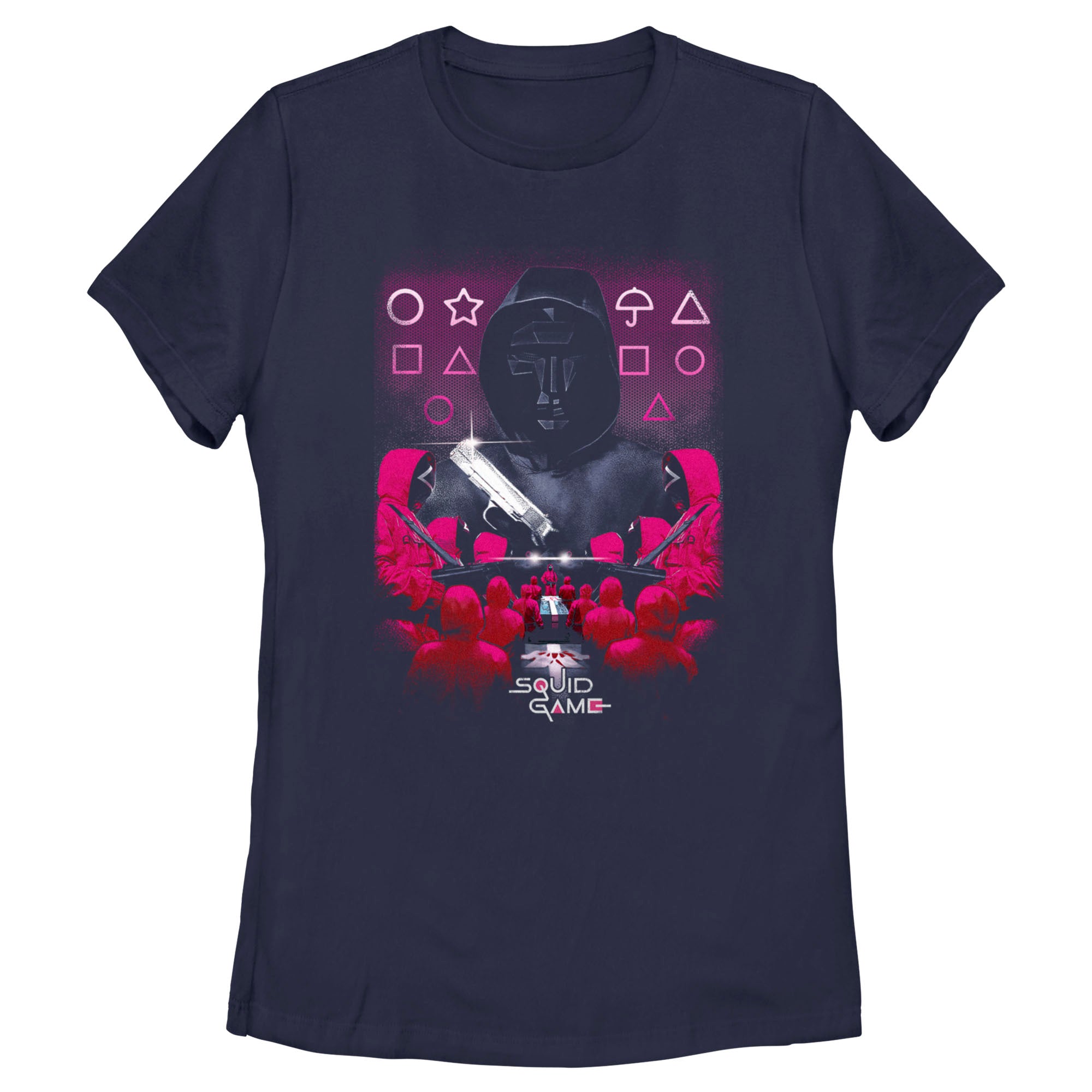 Squid Game Women’S Front Man Icons  T-Shirt