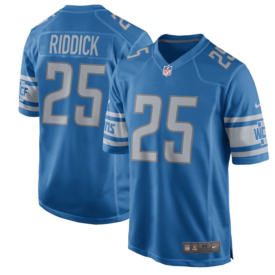 Theo Riddick Detroit Lions Nike 2017 Game Jersey – Blue