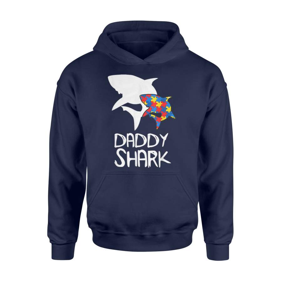 Daddy Shark Autism Awareness For Father Day Hoodie | Autism Dad Shirt