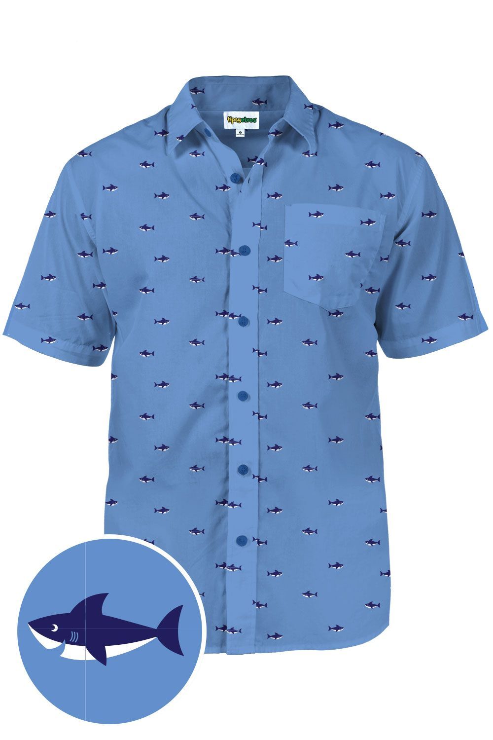 Deep Blue Nice Design Hawaii Shirt Ha60505