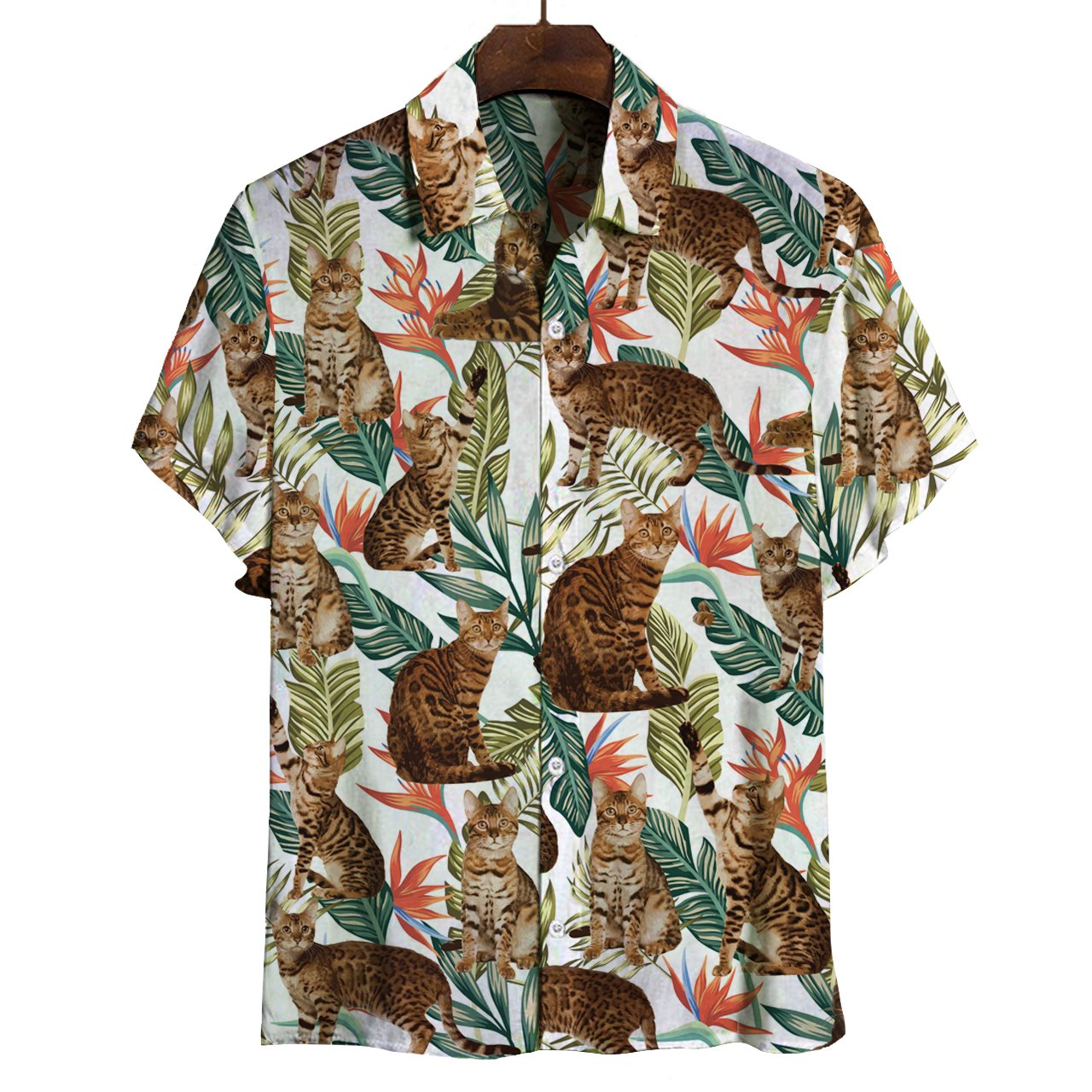 Bengal Cat Hawaii Shirt Ha75543