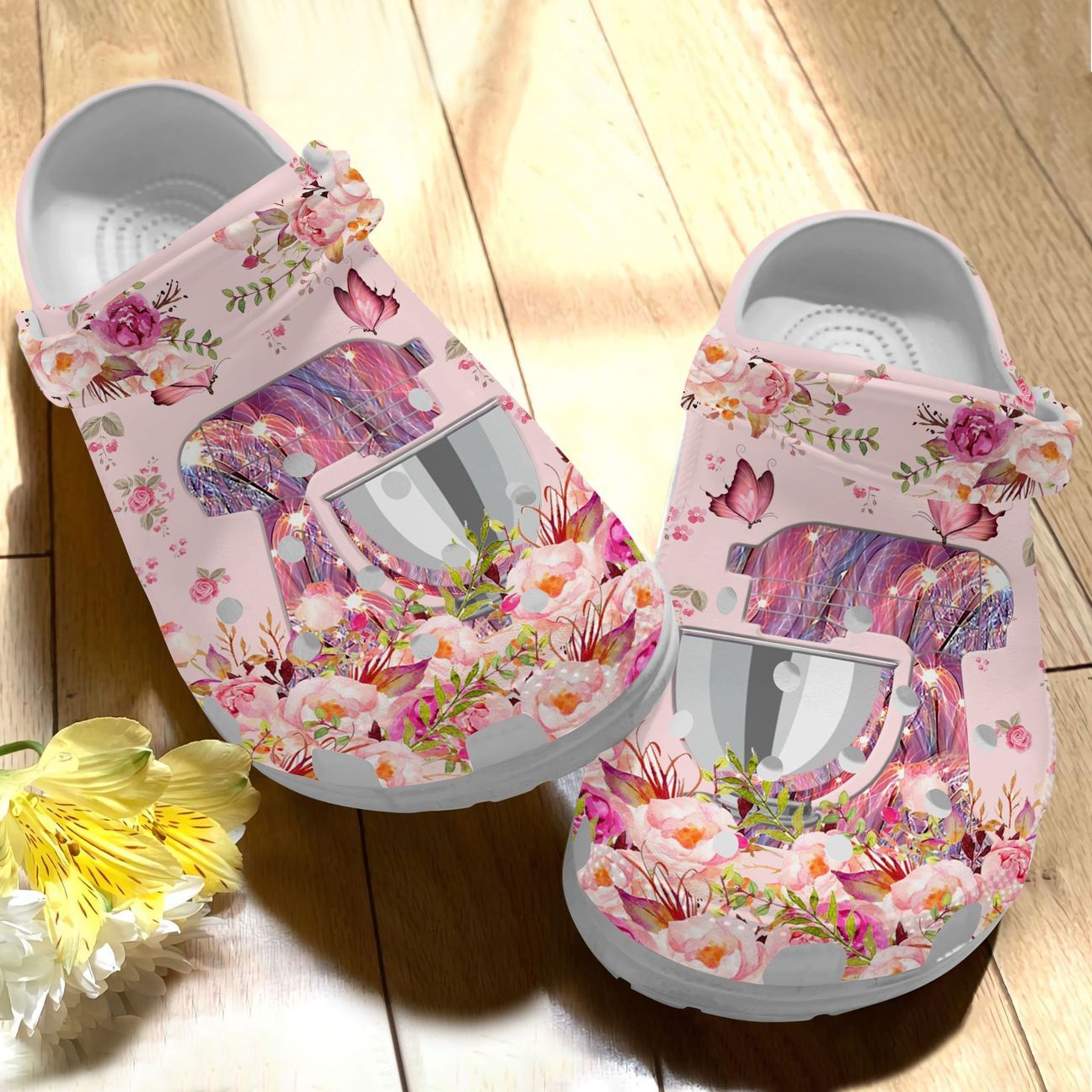 Baking Personalized Clog, Custom Name, Text Baking Mixer Floral, Fashion Style For Women, Men, Kid, Print 3D