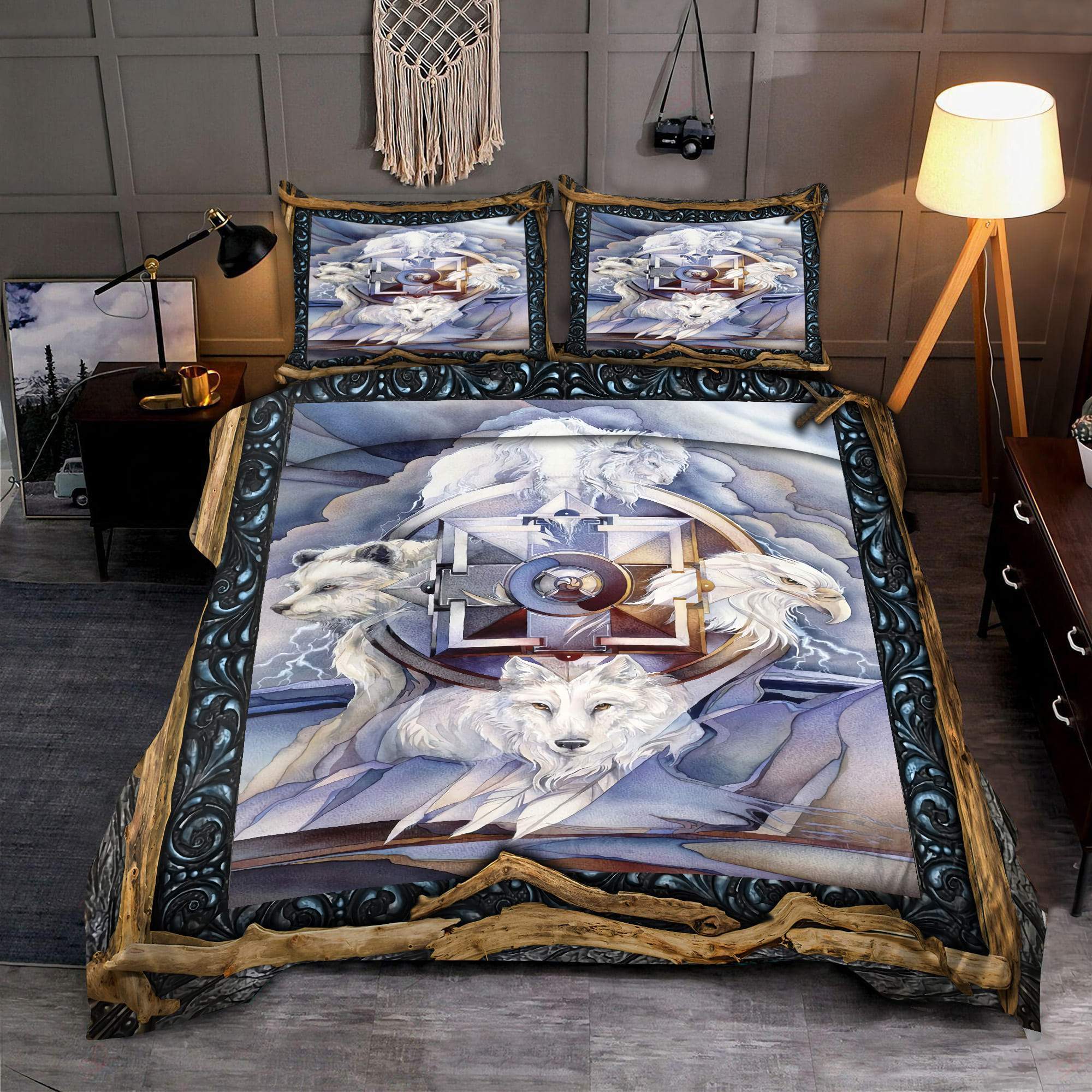 Wolf Native American 3D All Over Printed Bedding Set