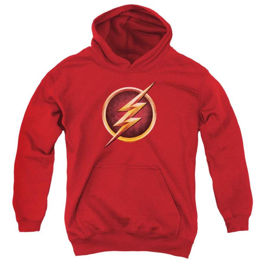 The Flash Chest Logo Youth Hoodie (Ages 8-12)