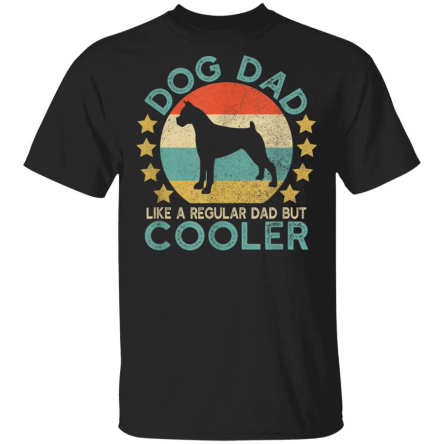 Mens Vintage Funny Boxer Dog Dad Gift for Owner Tshirt